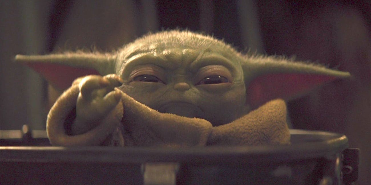 baby yoda force chokes