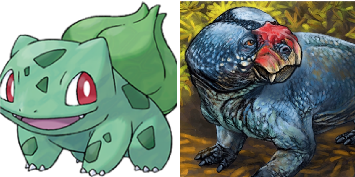 dinosaur with bulbous head