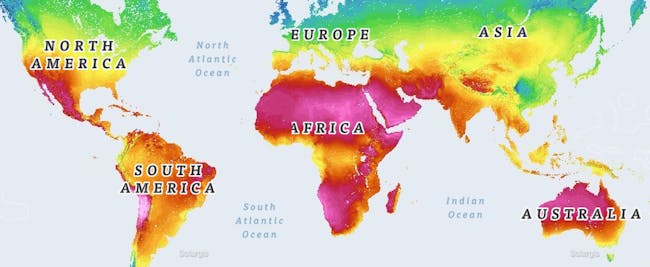 global solar map
