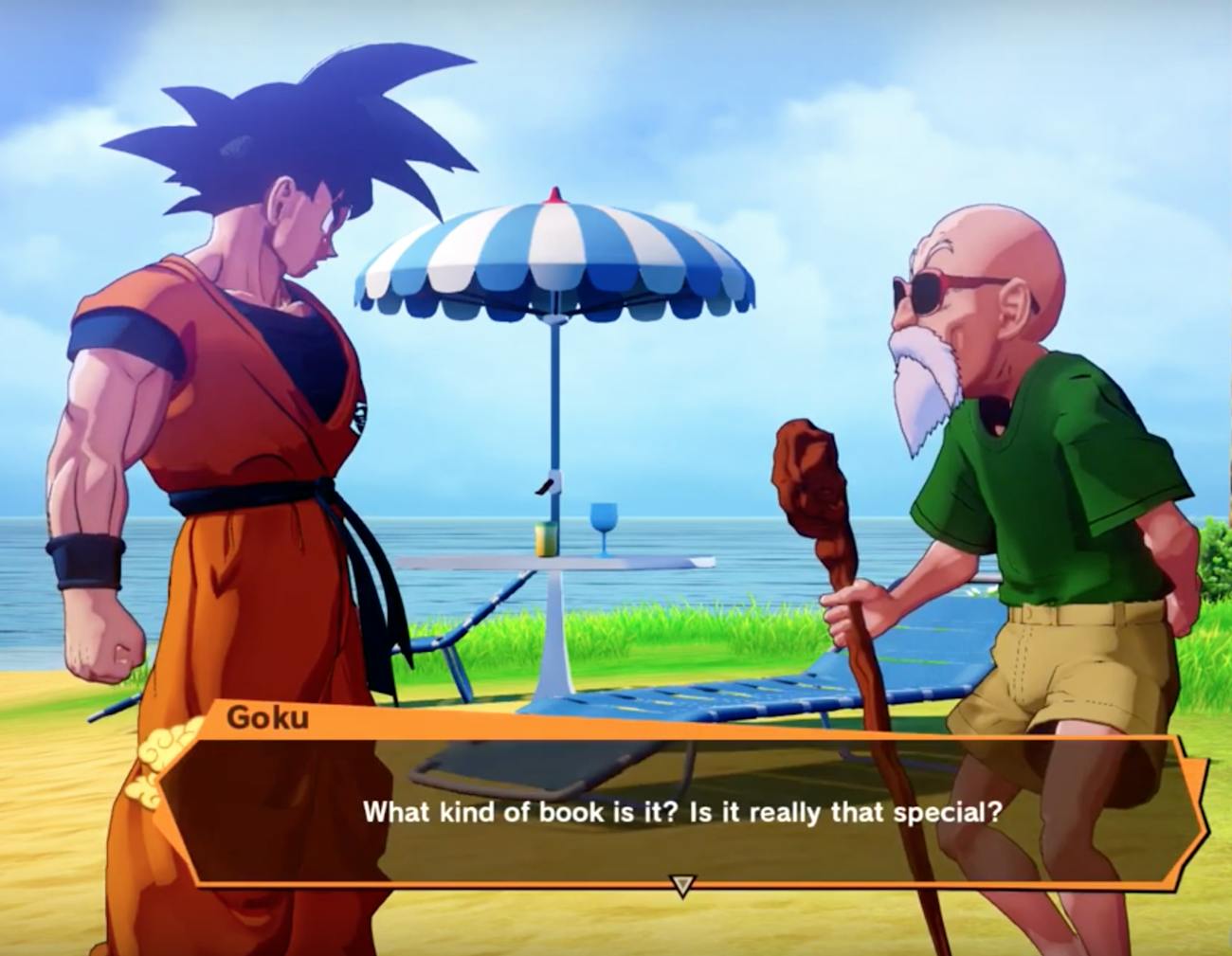 dragon ball kakarot goku master roshi