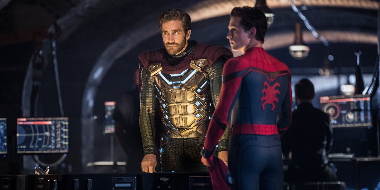 mysterio and spider-man in far from home