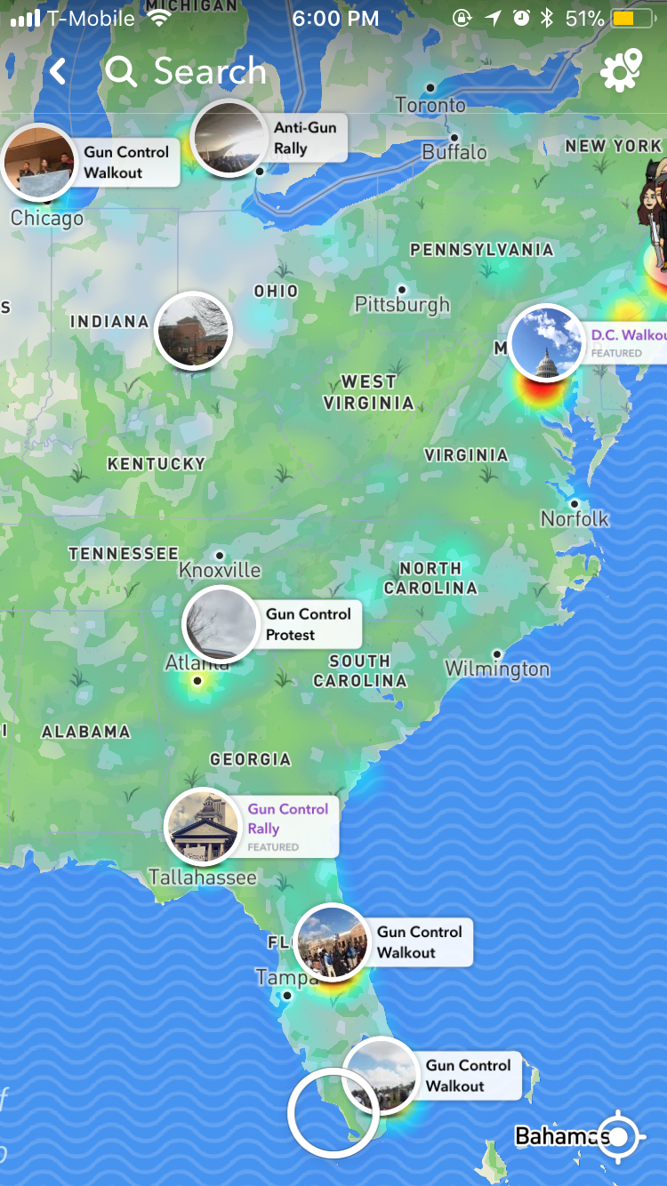 Snapchat Helps Teens Mobilize with Florida Gun Control Walkouts Inverse