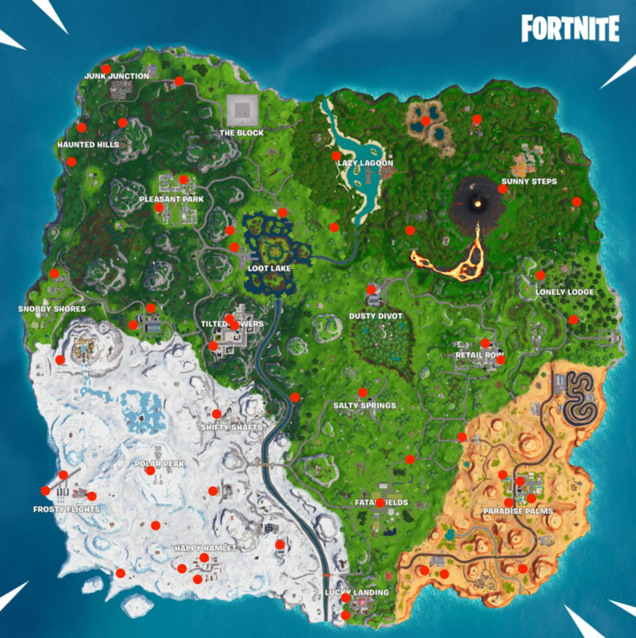 fortnite season 8 vending machine map here s the location of every - all vending machine locations in fortnite