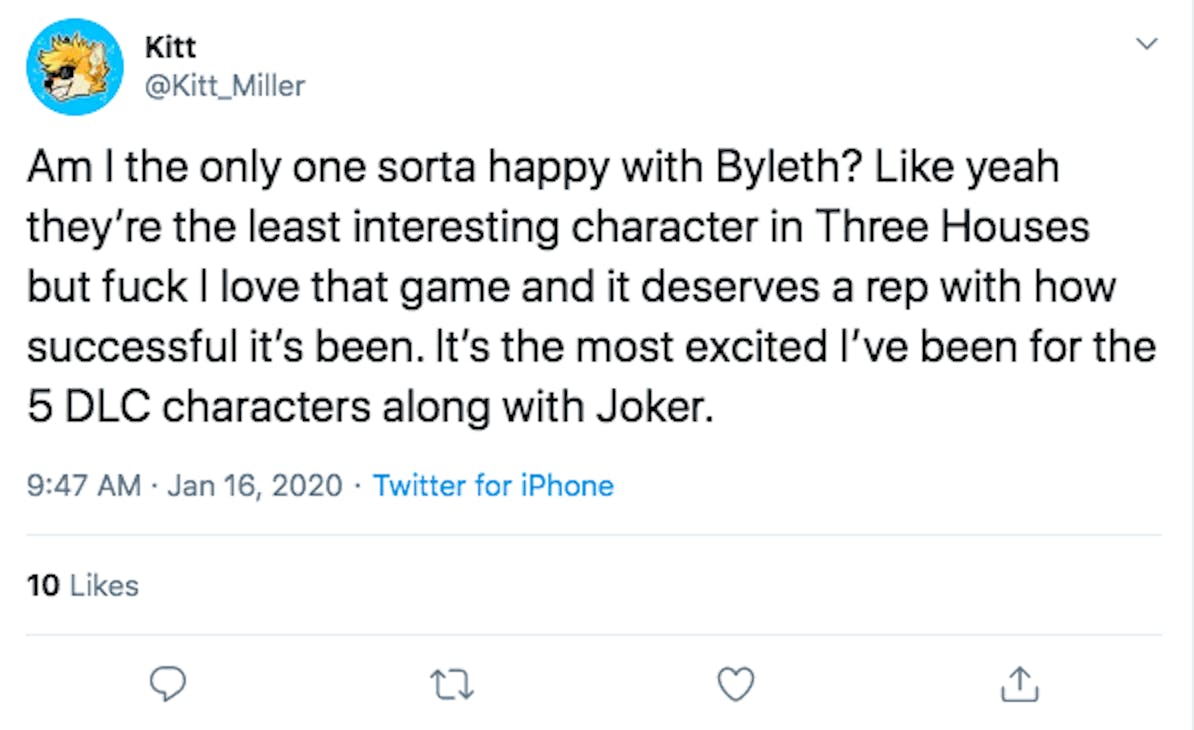 Super Smash bros Ultimate Byleth