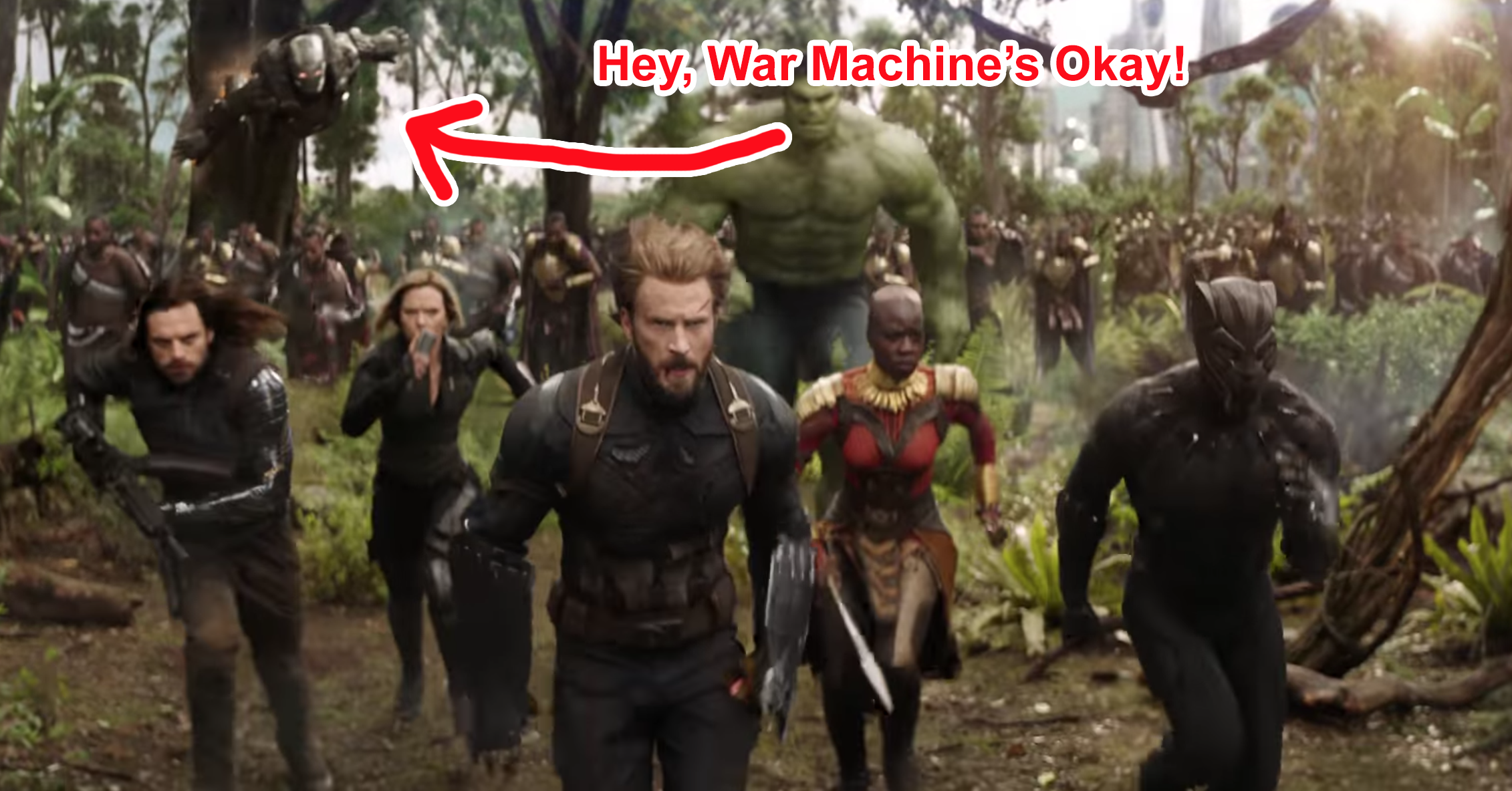 Avengers Infinity War Trailer Proves War Machine Is Back