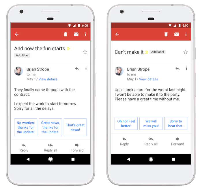 A side-by-side comparison of how responses can vary.