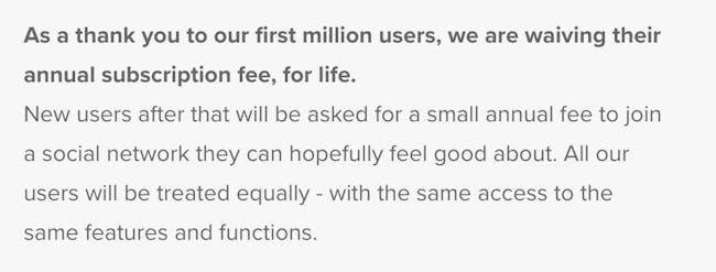 Vero free for life