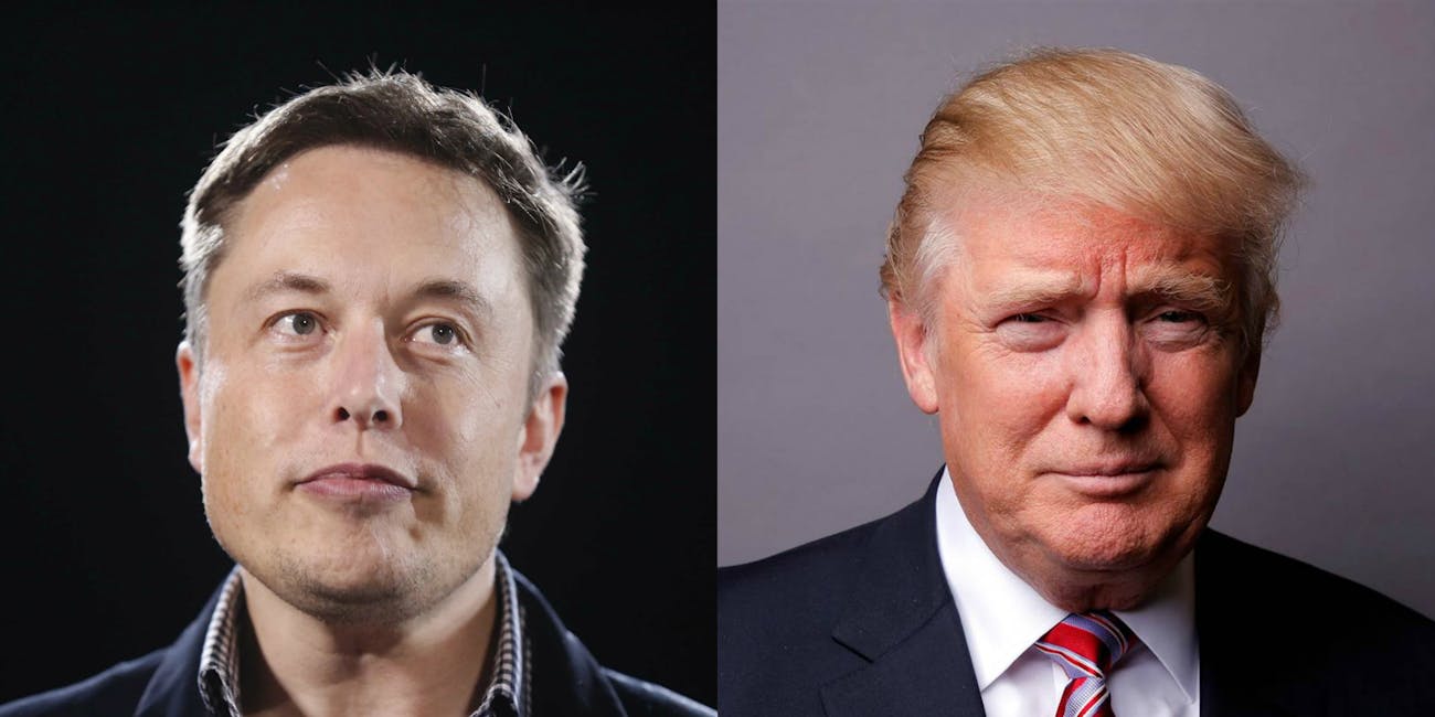 Elon Musk and Donald Trump