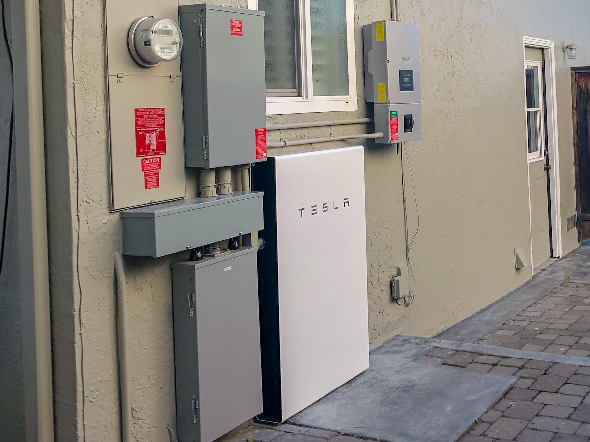 Amanda Tobler's Tesla Powerwall batteries.