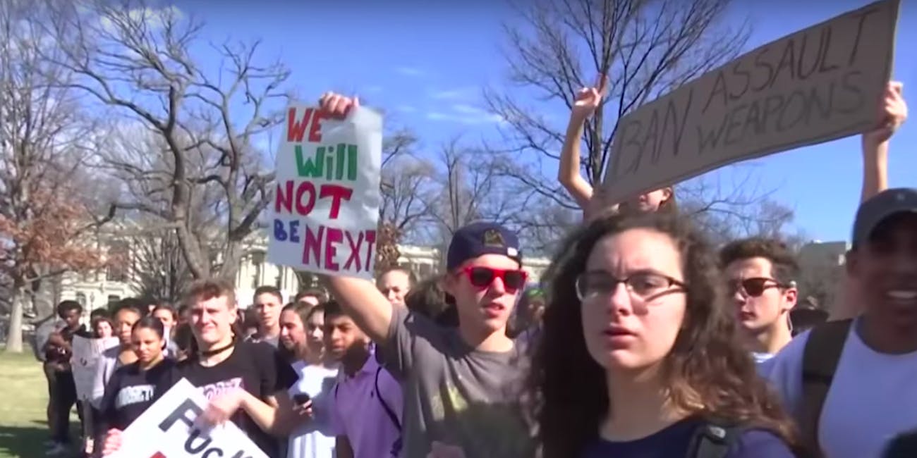 Students protest gun reform