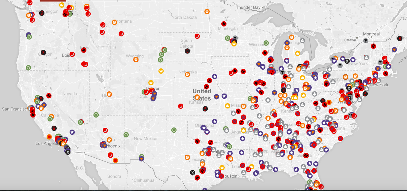 Map Shows Where Hate Groups Are Across The United States | Inverse