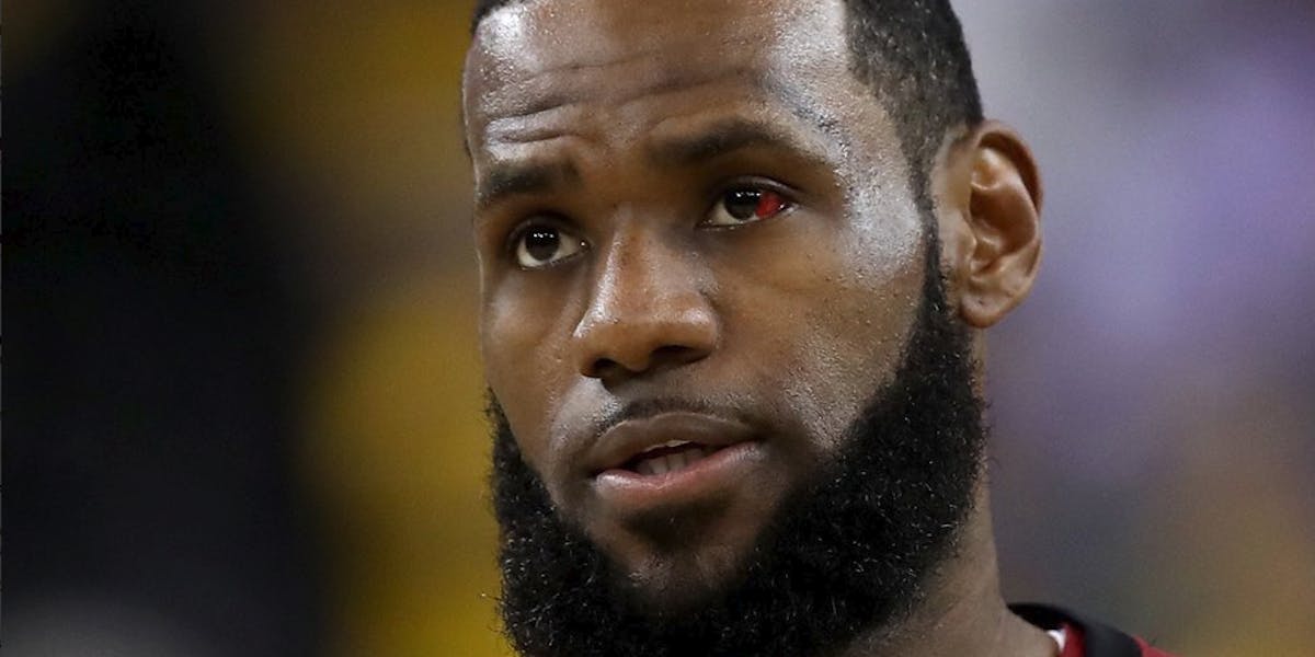 lebron james red