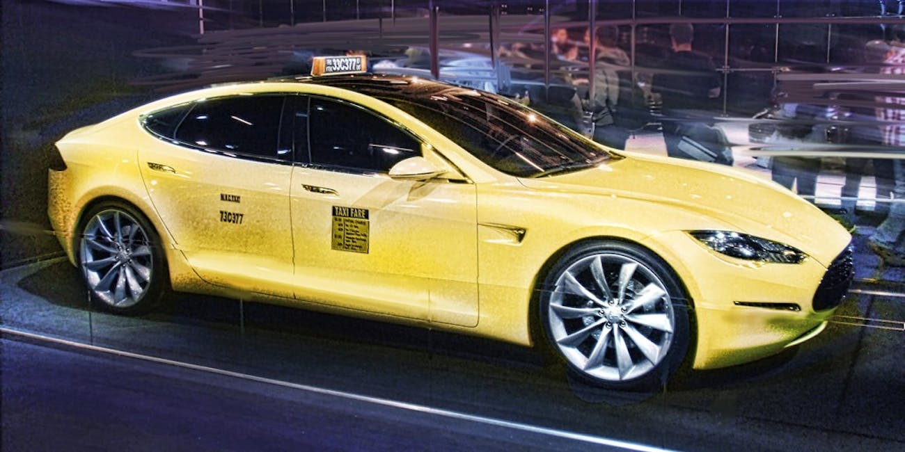 Tesla Model S as electric taxi