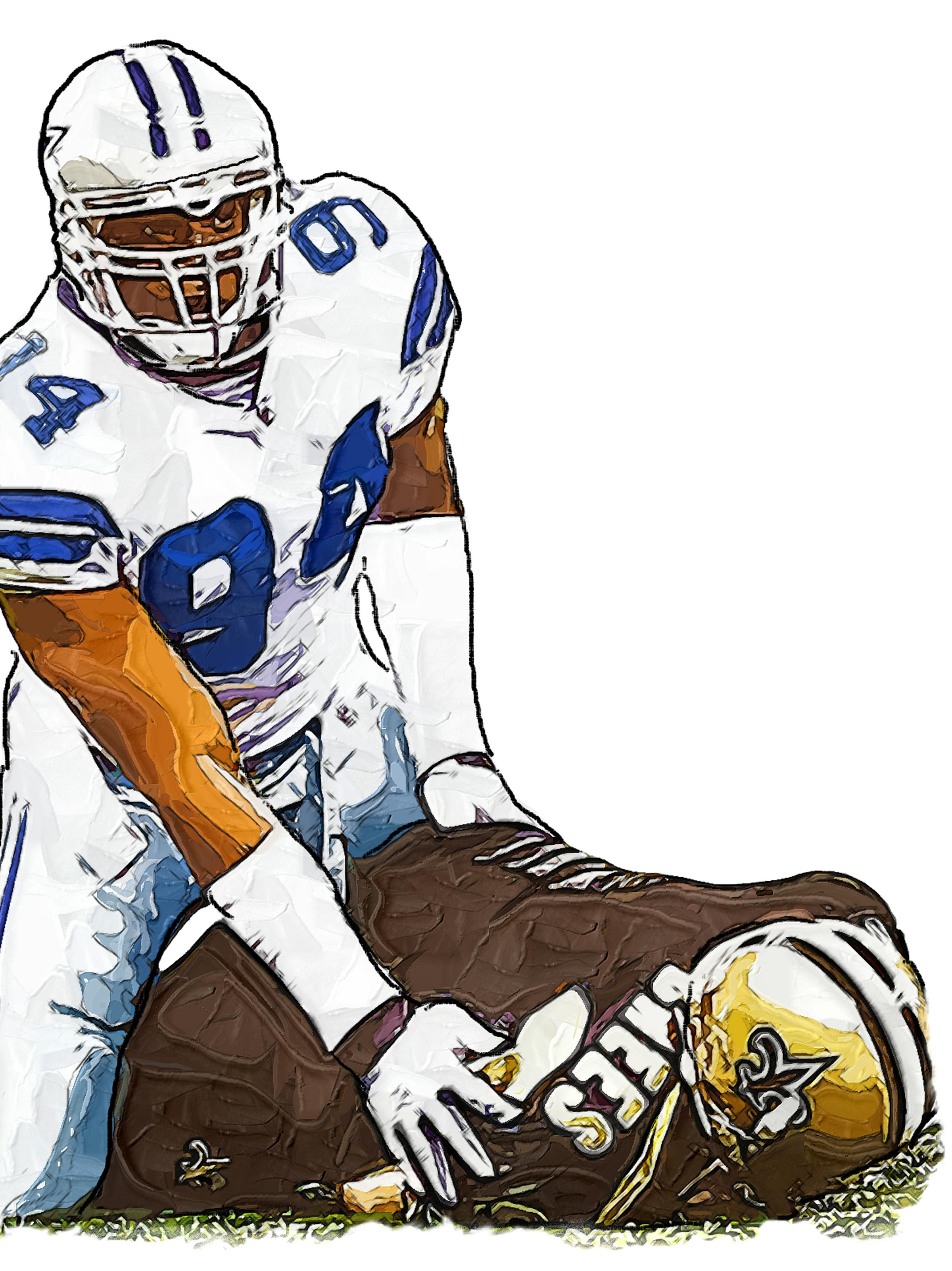 - Cowboys DeMarcus Ware - Saints Drew Brees