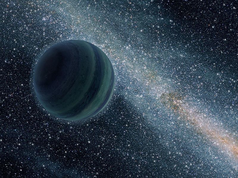 Artist's rendering of a rogue planet.