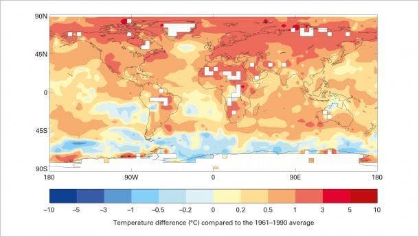 temp change map