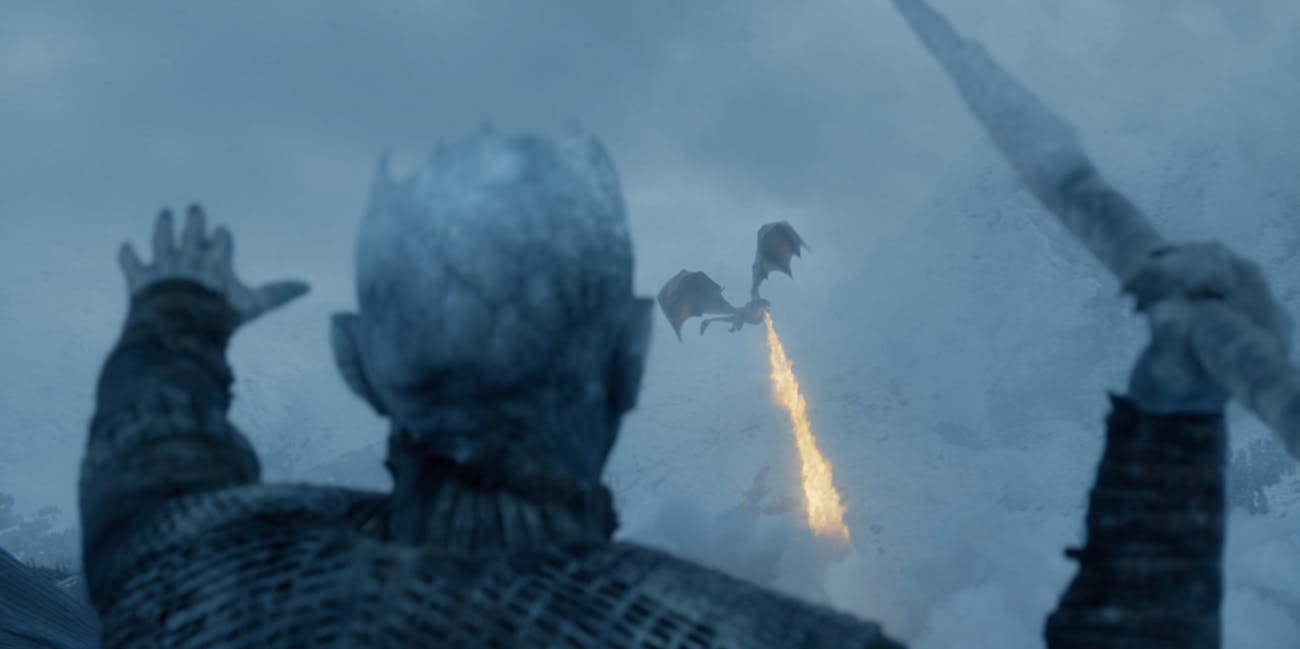 Game of Thrones Night King kills Viserion