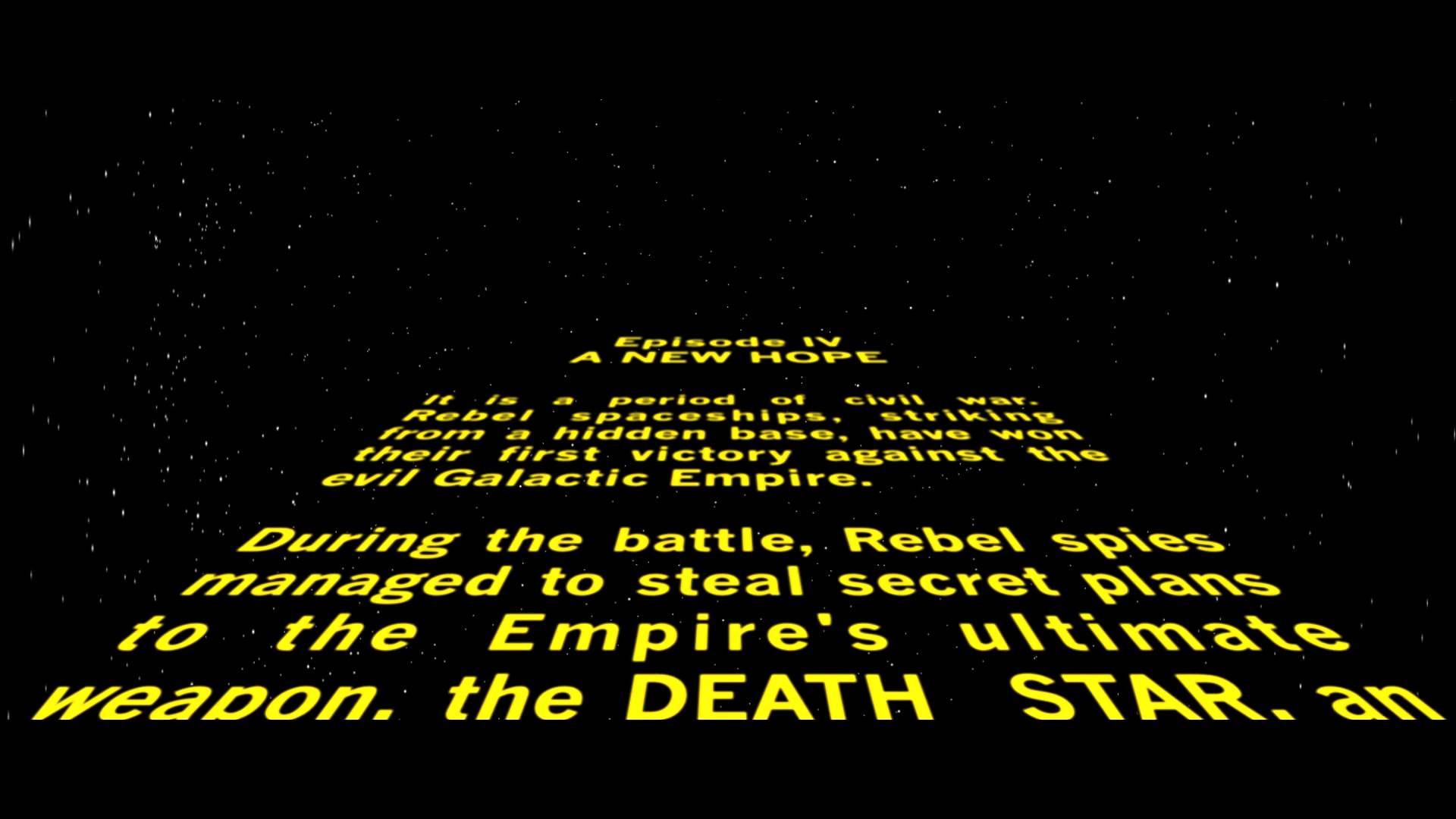Image result for star wars opening credits
