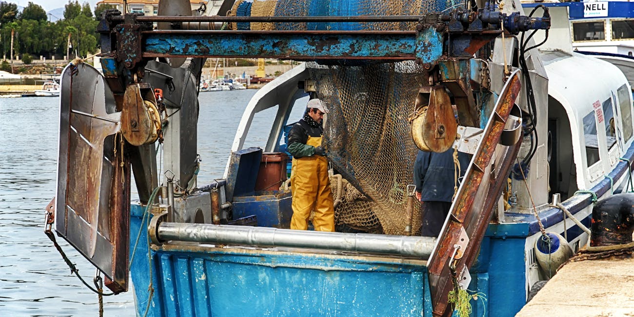 man on a fishing boat