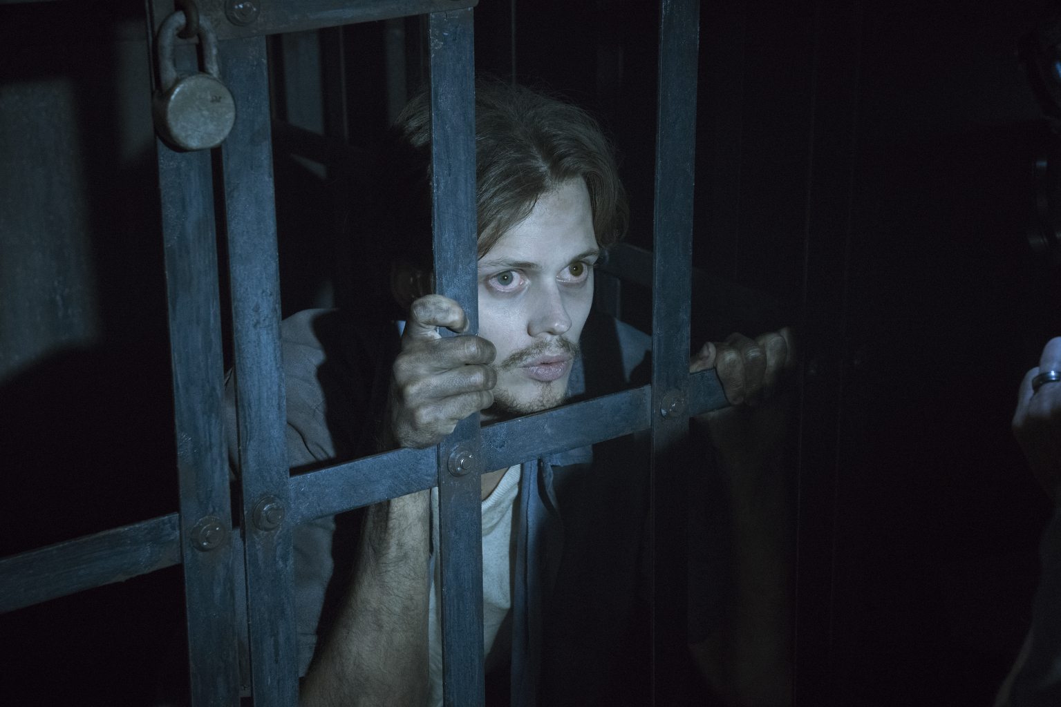 castle rock who is the kid in the cage in shawshank s cell block f