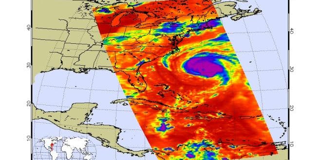 inverse composition of f Florence: Size  Its  Hurricane Inverse Image Infrared Shows Growing