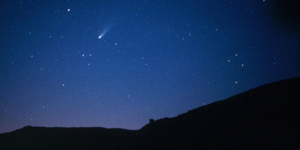 What did Halleys Comet look like when it was seen from 