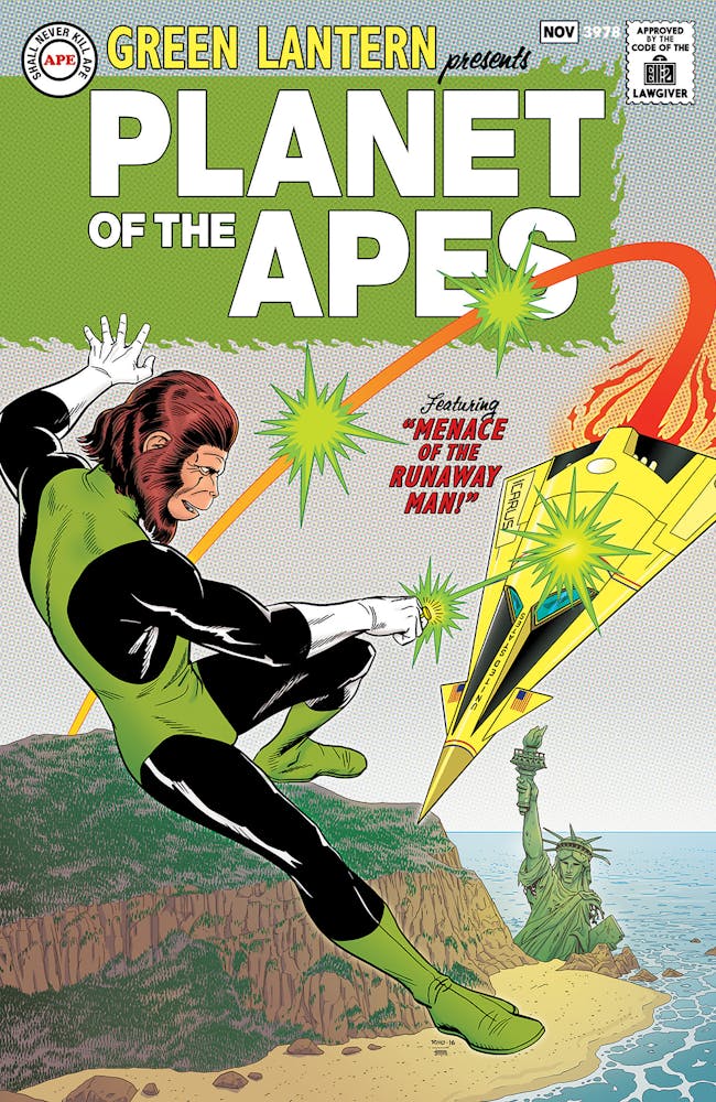 Green Lantern Planet of the Apes cover