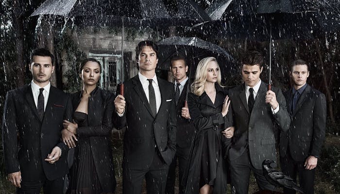 the cast of 'The Vampire Diaries' sans Nina Dobrev