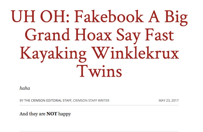 Harvard Crimson Website hacked.