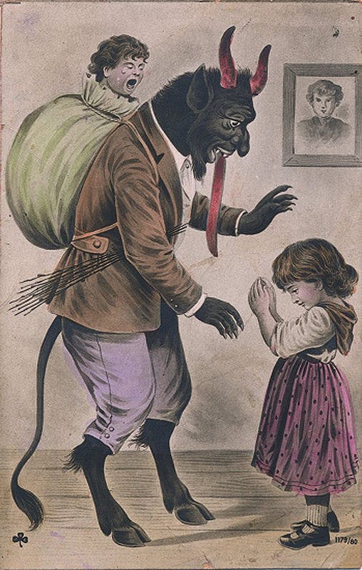 Krampus dalam legenda Natal di Eropa.