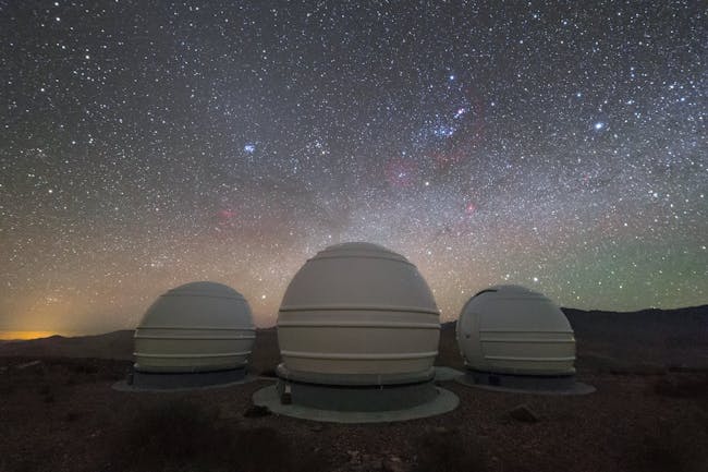 The ExTrA telescopes are sited at ESO’s La Silla Observatory in Chile. They will be used to search for and study Earth-sized planets orbiting nearby red dwarf stars.