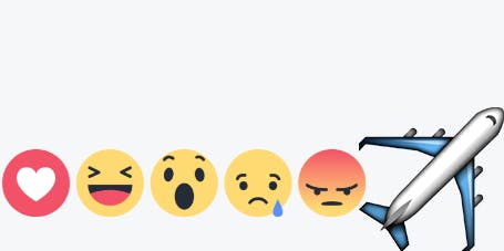 Facebook plane reaction.