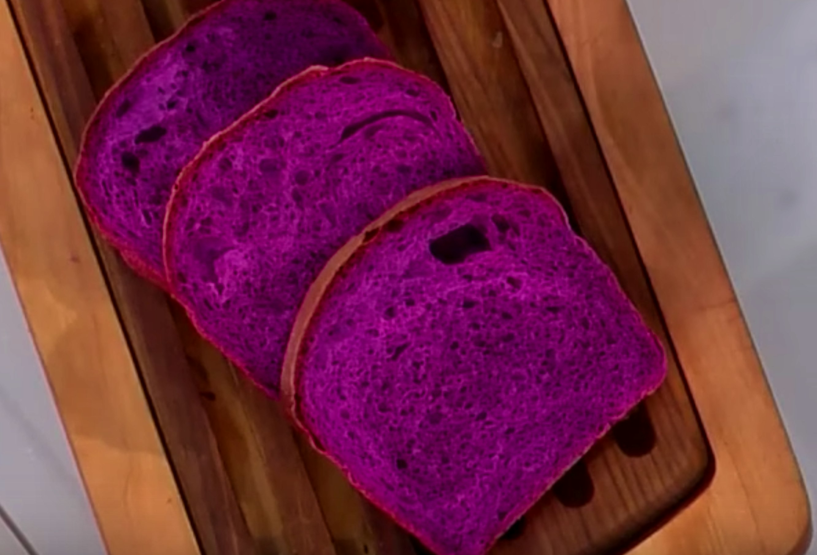 Purple bread is healthier bread.