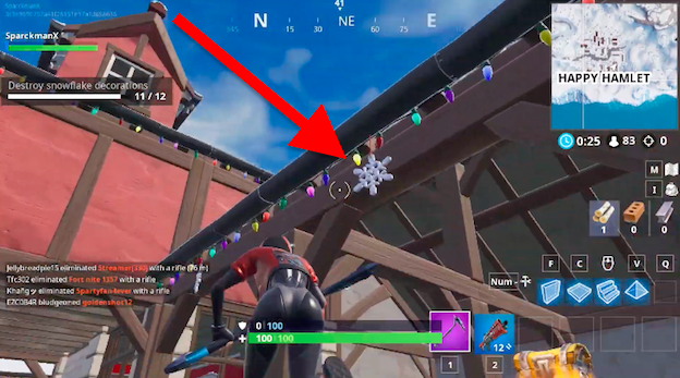 fortnite snowflake locations map where to destroy 12 of them inverse - fortnite strategy reddit