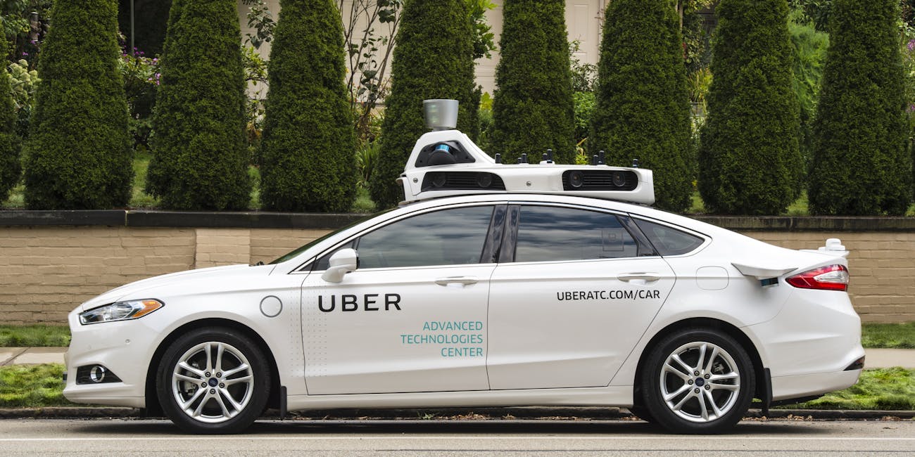 Uber's Advanced Technologies Center shows off a self-driving vehicle in Pittsburgh.