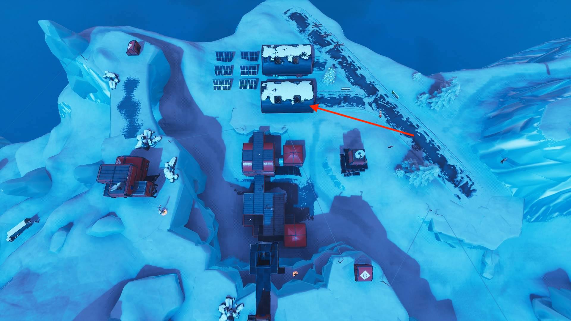 fortnite week 3 secret battle star location map snowfall challenge guide inverse - fortnite frosty flights battle star