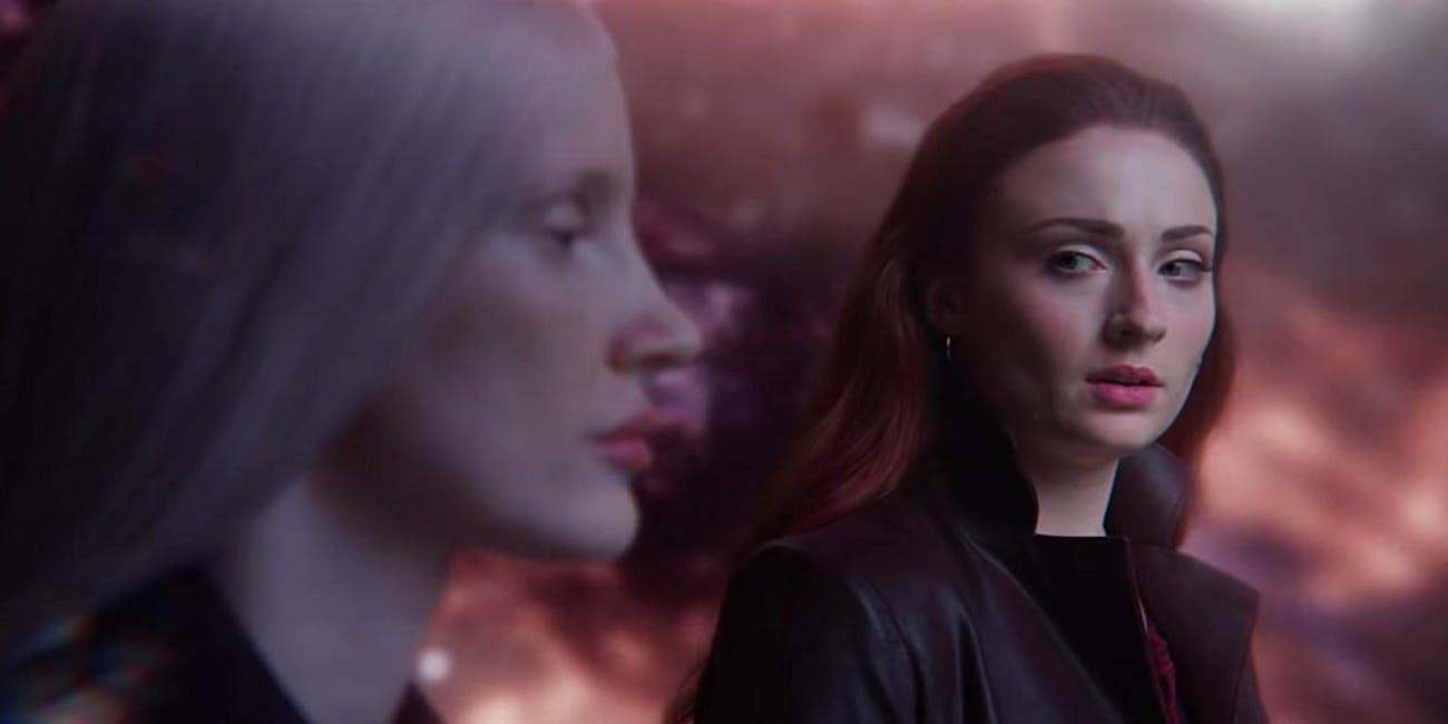 Jessica Chastain and Sophie Turner in 'Dark Phoenix'