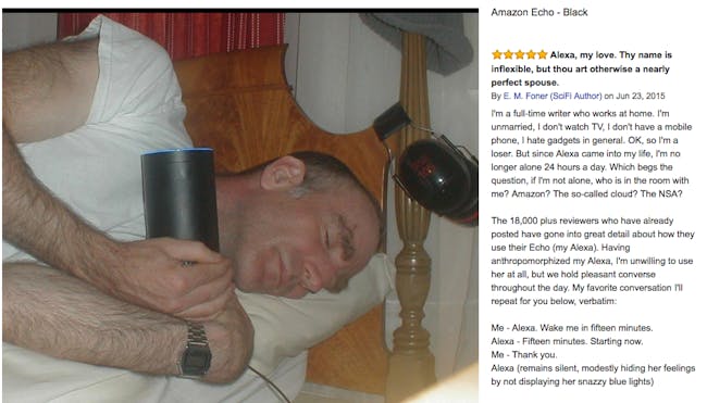 E.M. Foner's proposal to Amazon Alexa.