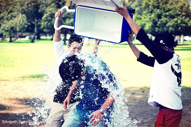 Ice bucket challenge.