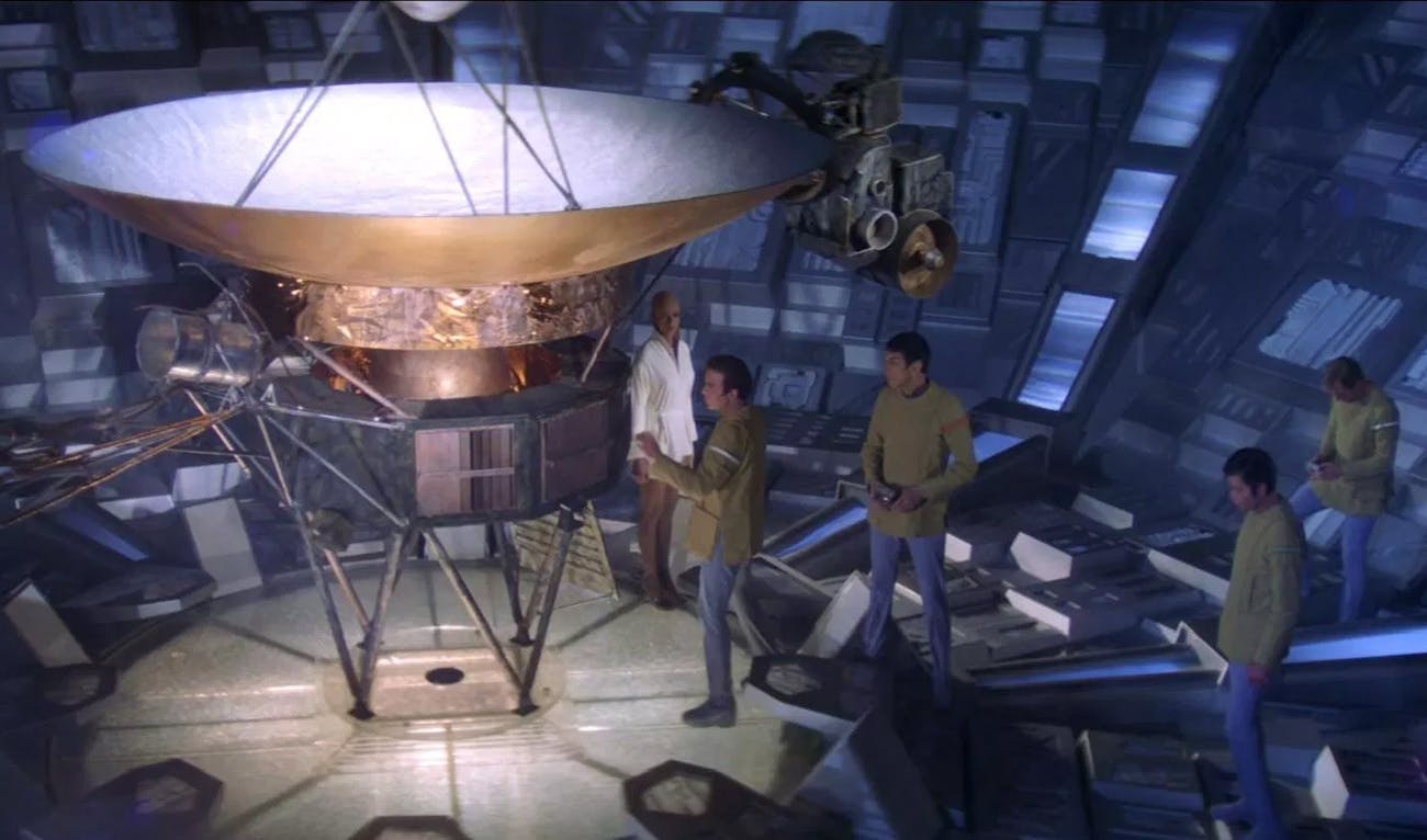 Voyager 6 amassed so much knowledge that it achieved consciousness itself and became self-aware