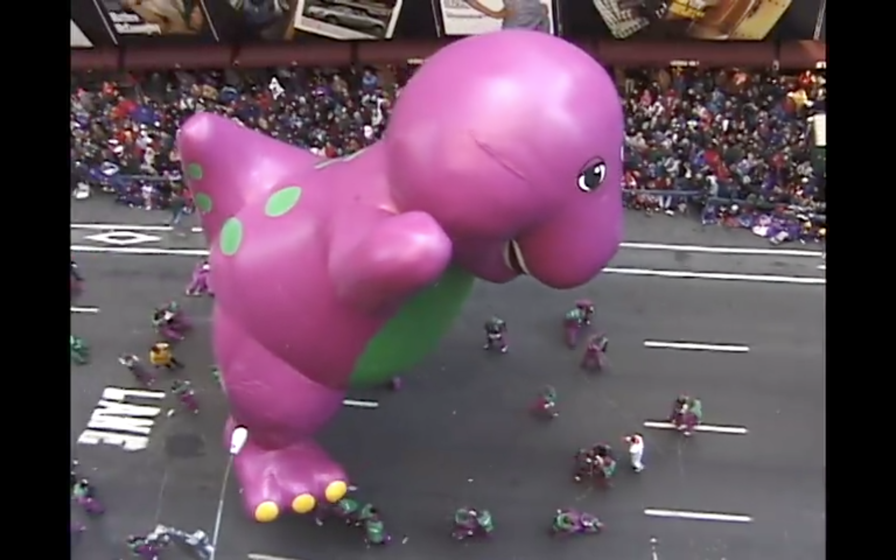 Video of Barney the Dinosaur, Traumatizing Kids on ...