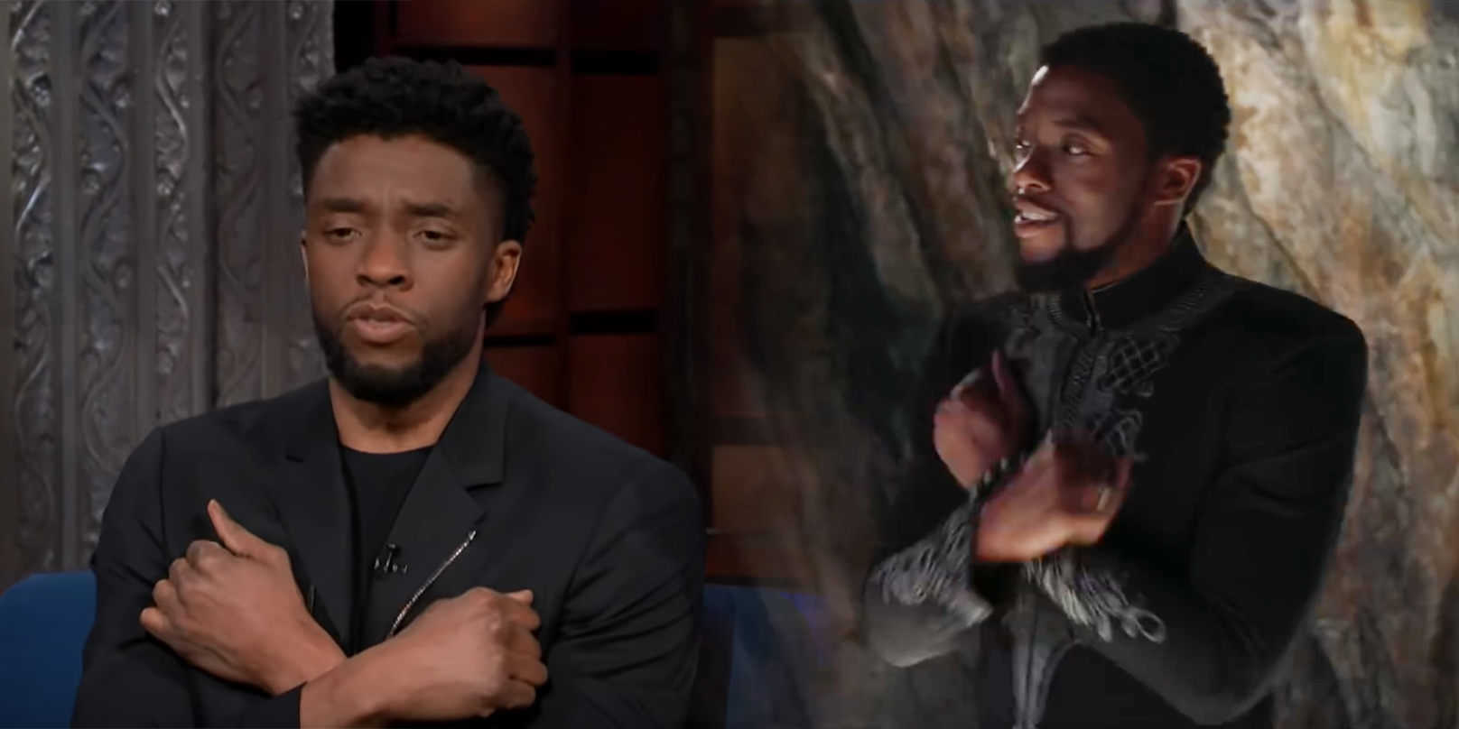 Black Panthers Chadwick Boseman Explains The Bored Wakanda Salute
