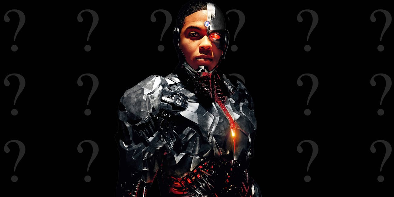 justice league ends with cyborg getting a new logo it s weird