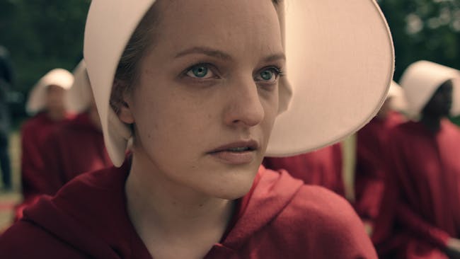 Elizabeth Moss as 'Offred' in Hulu's adaptation of Margaret Atwood's 'The Handmaid's Tale'