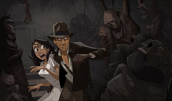 The Acme Archives print, 'Escaping the Tomb' by Patrick Schoenmaker