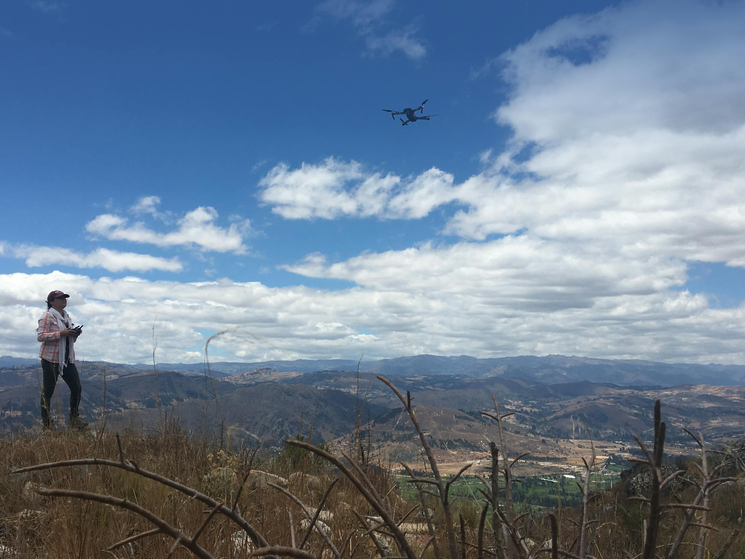 Sol Cusicanqui flies her drone