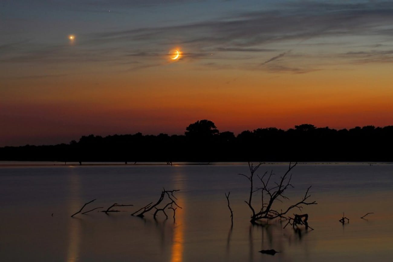 Venus and the moon in Missouri