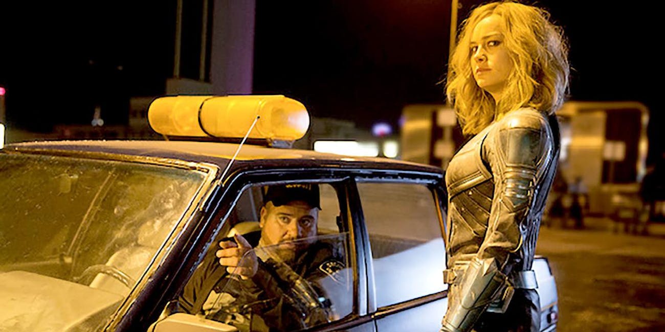 Captain Marvel Blockbuster Security Guard