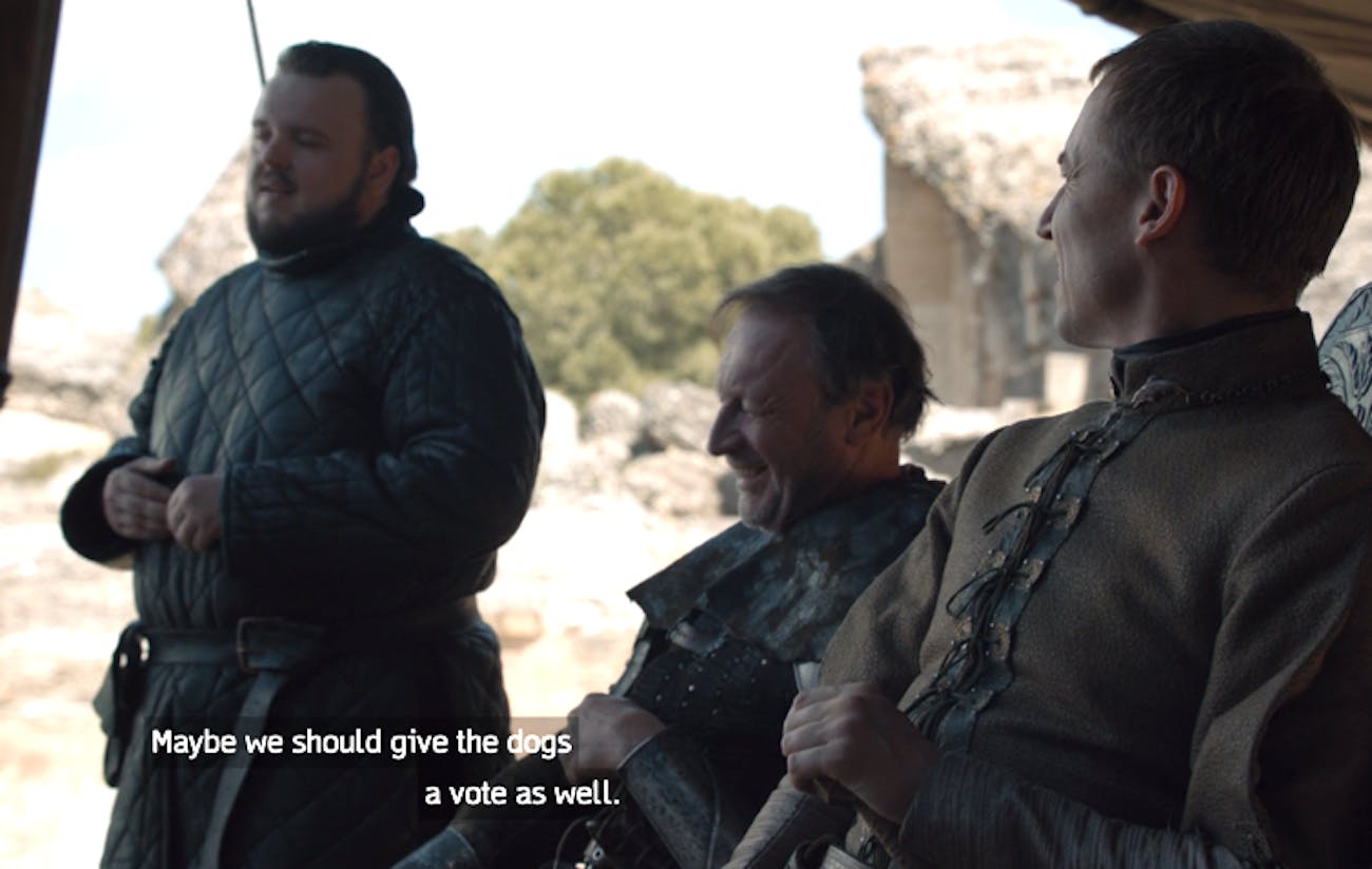Winter is Coming - Game of Thrones. - Página 13 Sam-gets-bullied-for-suggesting-they-open-up-the-floor-to-a-democratic-vote
