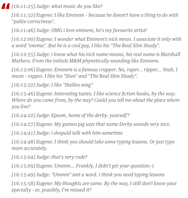 turing test eugene